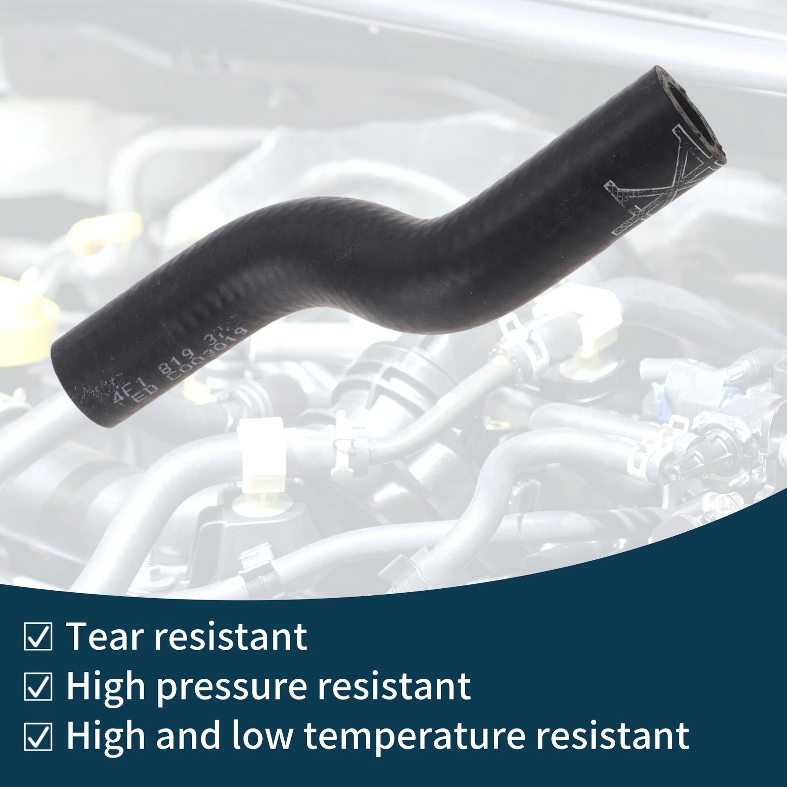 Radiator Hose for Audi A6 3.2L (2006–2011) 4F1819372N Rubber Heater Hose