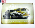 Metal Sign Vintage Volkswagen Beetle Large Reproduction for (1957–1979)