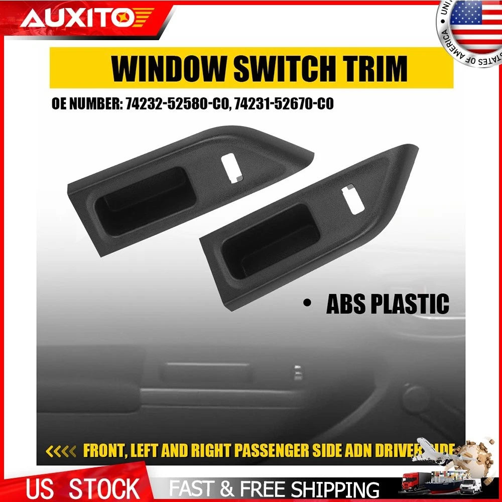 Driver Passenger Door Window Switch Bezel Trim for Toyota Yaris (2012–2015)