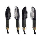 4X Black LED Turn Signal Light Indicators for Ducati Monster (620–1100)