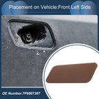 Front Left Washer Nozzle Cover Cap for Volkswagen Touareg (2011–2014) 7P6 955 978 B Brown
