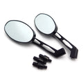 1 Pair Black Oval Diamond Side Racing Mirrors for Yamaha Royal Star (All Years)