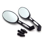 1 Pair Black Oval Diamond Side Racing Mirrors for Yamaha Royal Star (All Years)