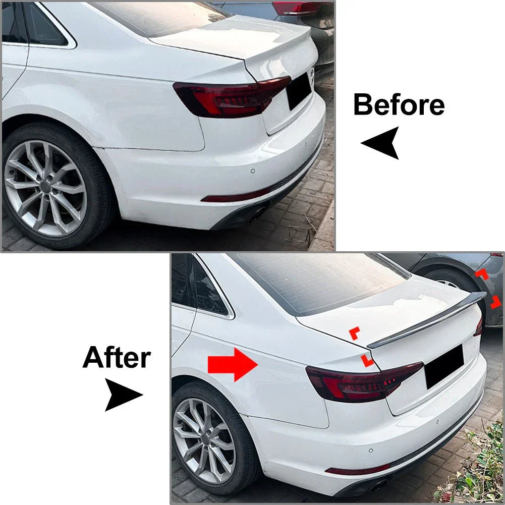 Carbon Fiber Rear Trunk Spoiler for Audi A4 S4 B9 Sedan (2017-2024)