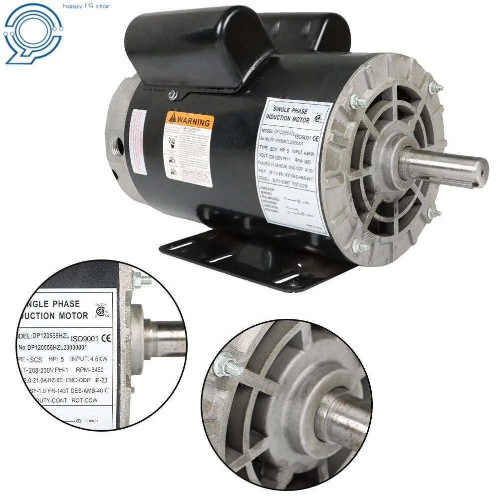 Electric Motor for Compressor Duty Applications (1 Phase, 230V)