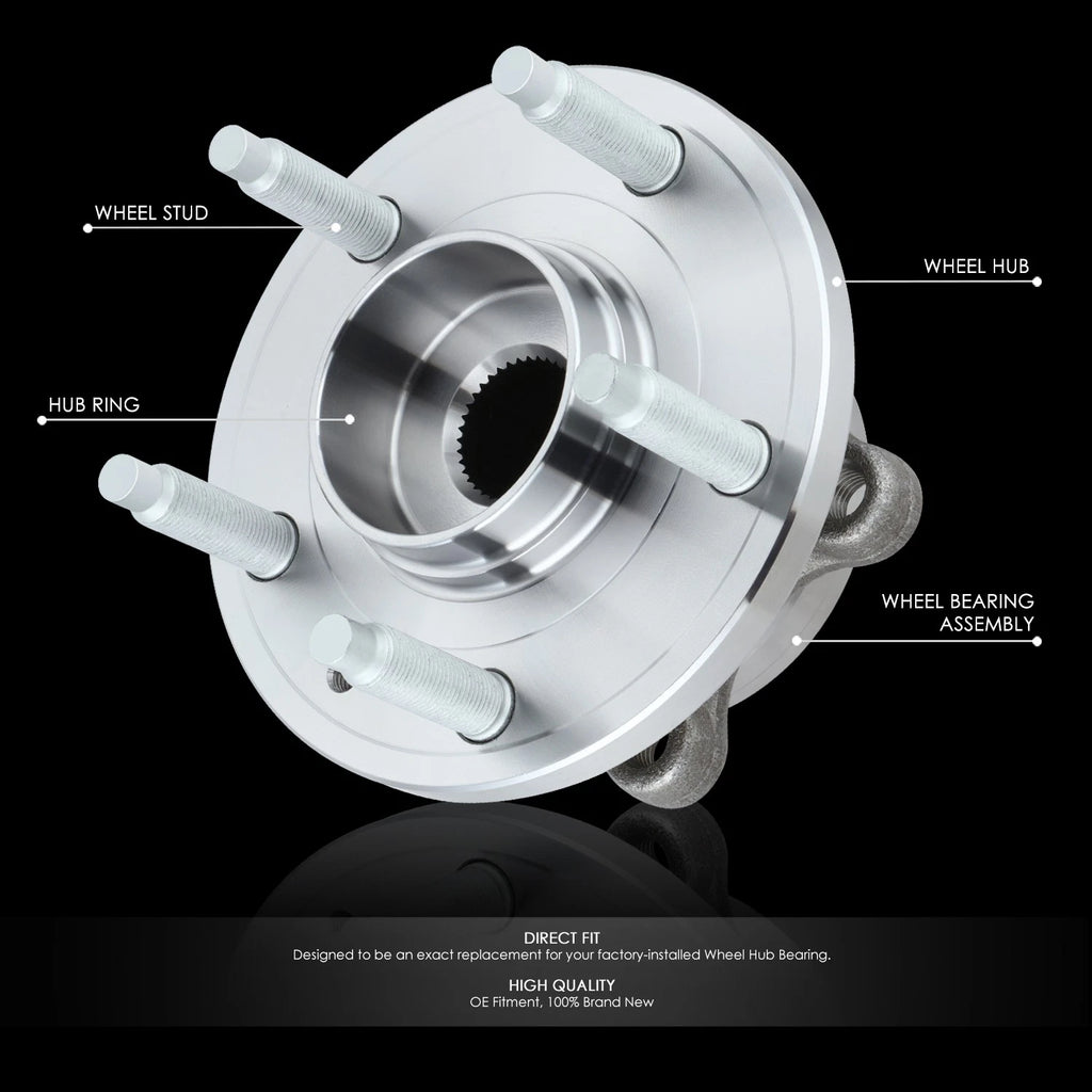 Set of 2 Wheel Bearing & Hub for Lincoln MKT MKS Ford Flex (2009–2019)