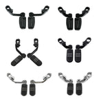 1.25" Angled Highway Engine Guard Foot Pegs for Harley Touring (Fits 2014-2023)