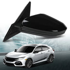 Left Heated Power Mirror for Honda Civic (2016–2021)