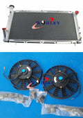Aluminum Radiator + Fan for Subaru Leone L Series Wagon 1.6L 1.8L (85-94)