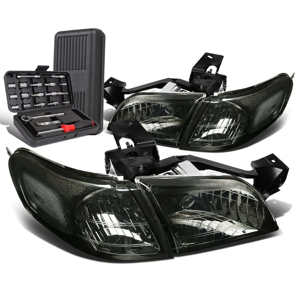 Smoked/Clear Side Turn Signal Headlights for Chevy Venture (1997–2005)