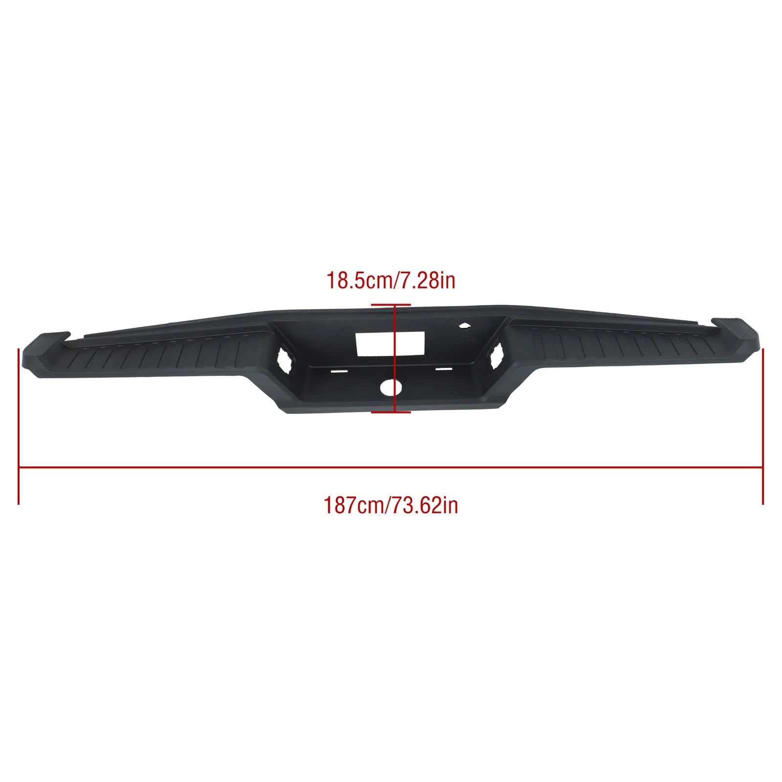 Rear Bumper Step Pad Cover for Ford F-150 (2021-2023) Black Plastic