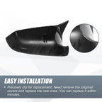 Rearview Mirror Cover Cap Carbon Fiber Pattern for BMW 525i 528i 530i 535i