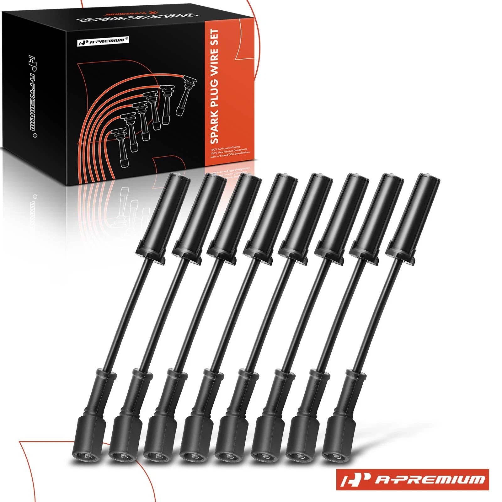 8x Spark Plug Wire Set for Chevrolet Silverado 1500 (1999–2006)