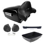 Trunk Backrest Pad Speakers with LED Light for Harley CVO Road Glide (2014–2026)
