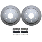 Rear Brake Kit 325mm Coated Disc Rotors & TRW Pro Ceramic Pads for Chevrolet GMC