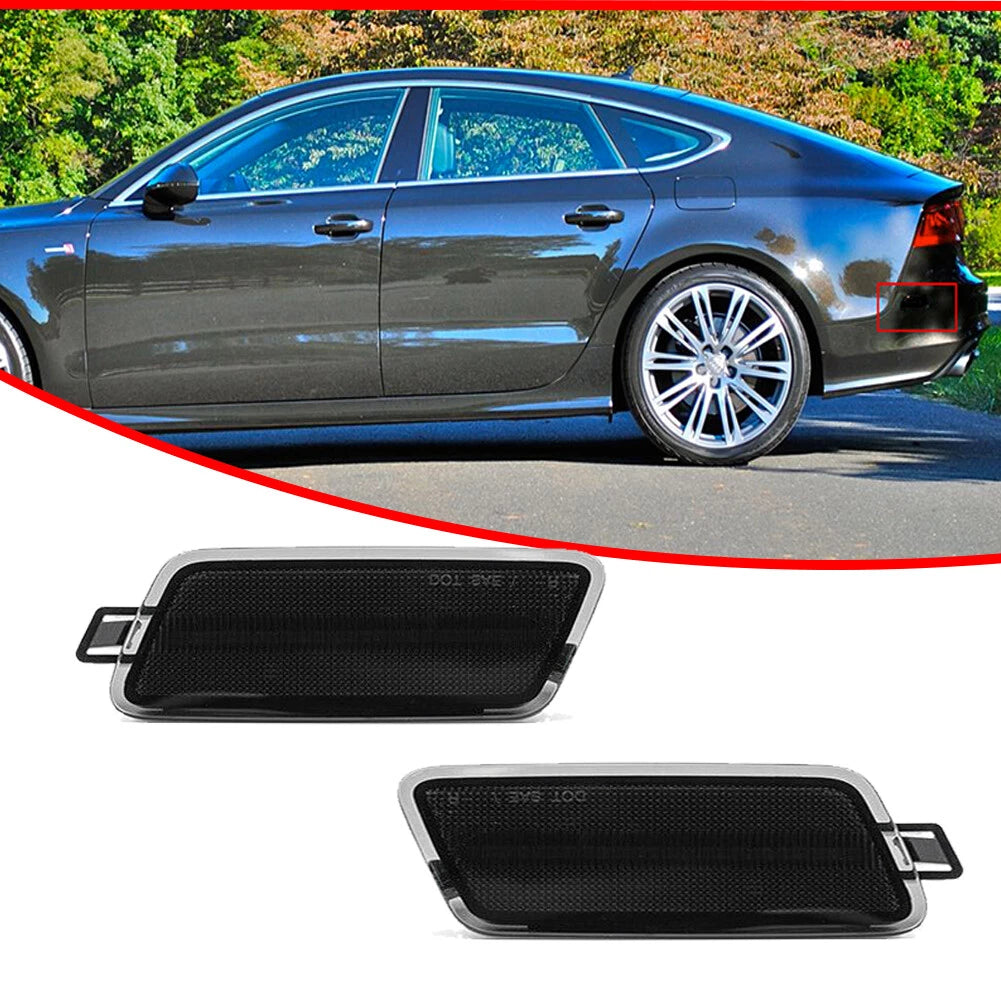 Smoked Rear Fender Side Marker Lights Kit for Audi A7 S7 RS7 (2012–2018)