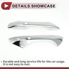 Set of 4 Car Door Handle Covers for Honda Accord (2008–2012) Silver ABS
