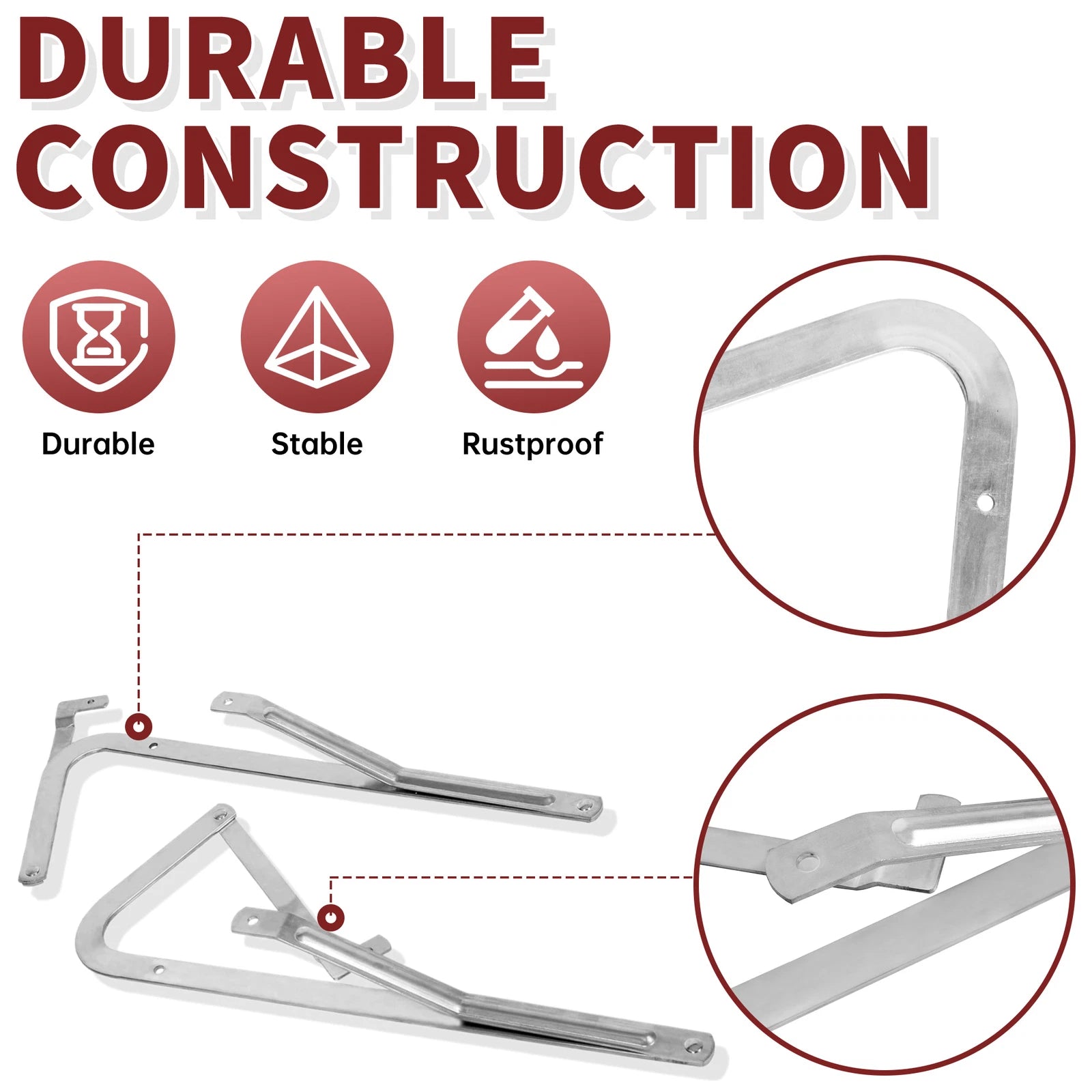 Pair of Spreader Hinge Arms for Werner Attic Ladder (2006 and Older)