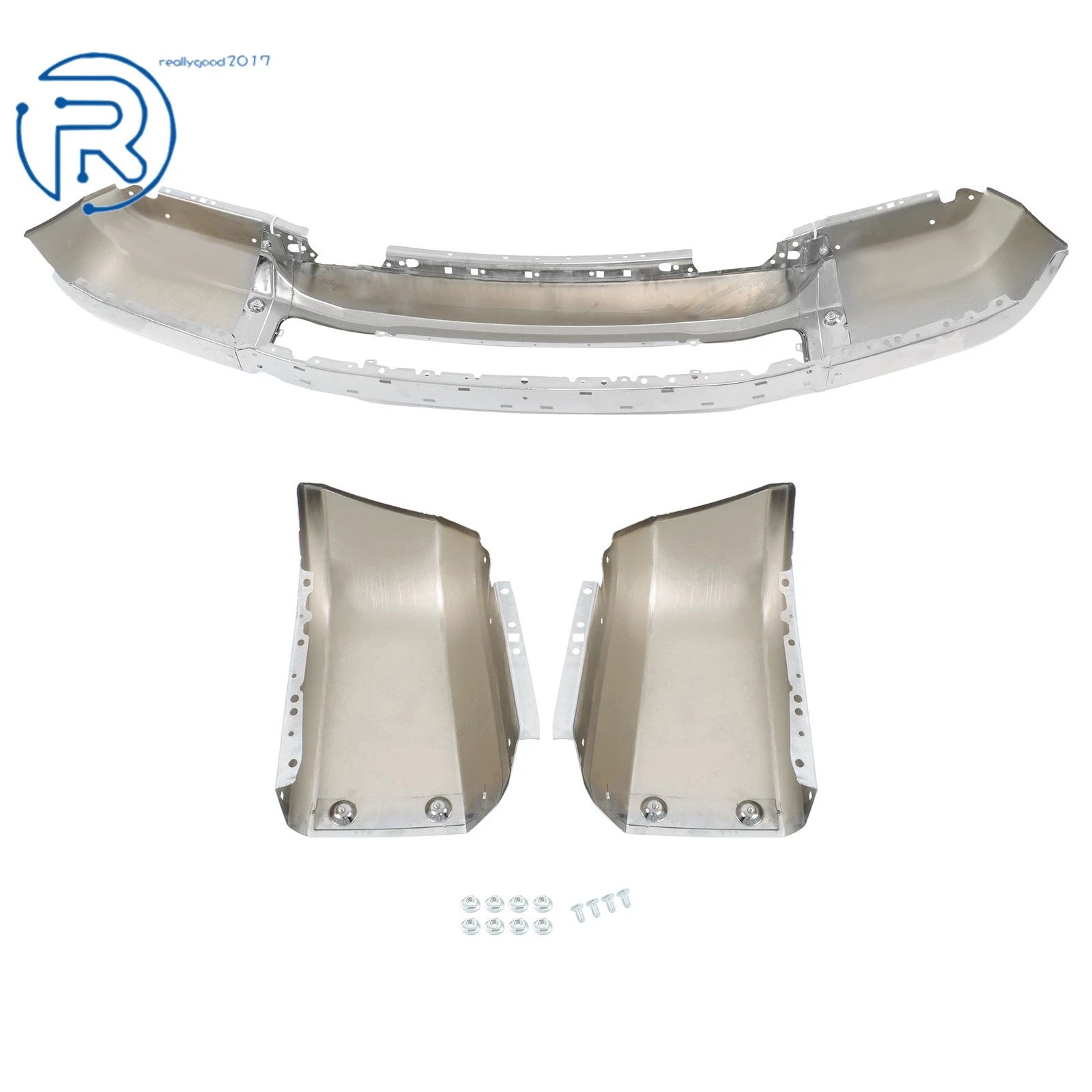 Chrome Front Bumper Face Bar for Ford F-250 F-350 (2020–2022)
