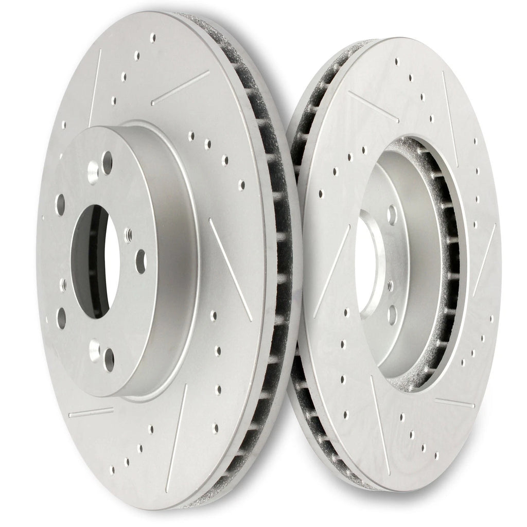 Drilled Slotted Disc Brake Rotors Kit for Honda CR-V (2002–2004)