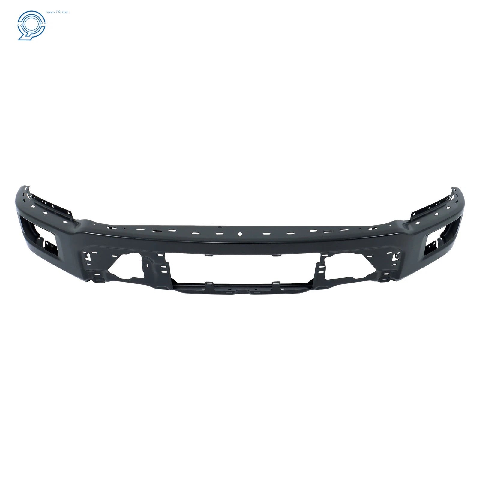 Front Bumper Face Bar Steel for Ford F-150 (2024–2025) Black Without Sensor Holes
