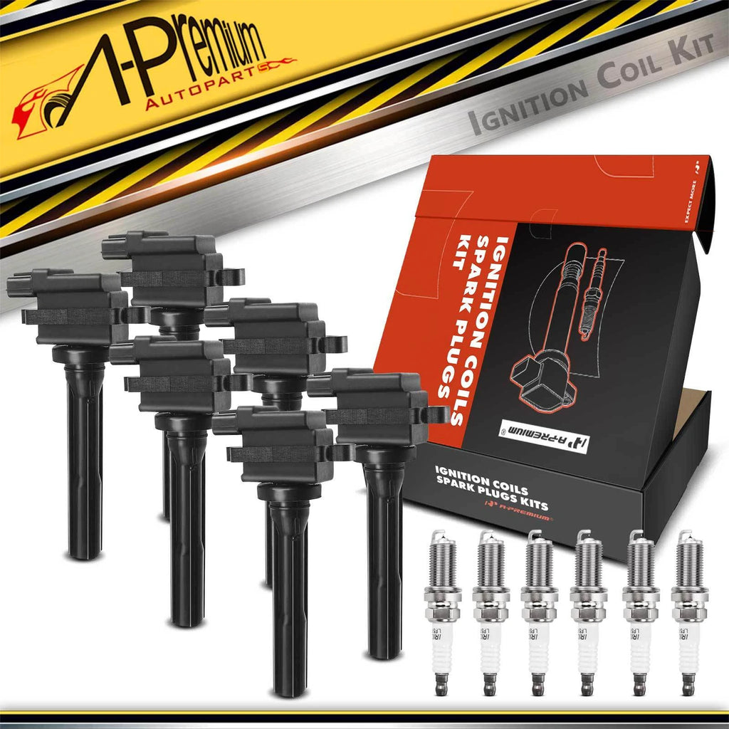 Set of 6 Ignition Coils & Iridium Spark Plugs for Suzuki Grand Vitara (2000–2005)