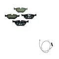 Hella Rear Low-Met Disc Brake Pad Set w/Sensor for BMW E36 Z3 (1998–2002)