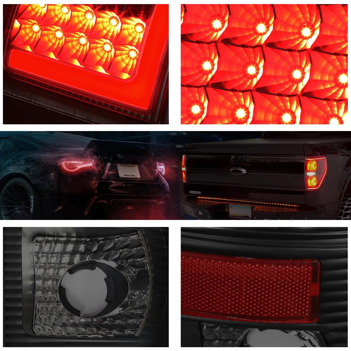 3D LED L-Bar Tail Light for Ford Super Duty (1997–2007)