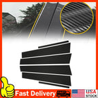Carbon Fiber Pillar Posts Window Trim for Dodge Charger (2011â2021)