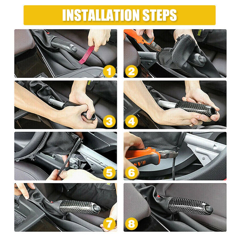 Ebrake Parking Brake Handle for Honda Civic (2006â2011) Black Silver