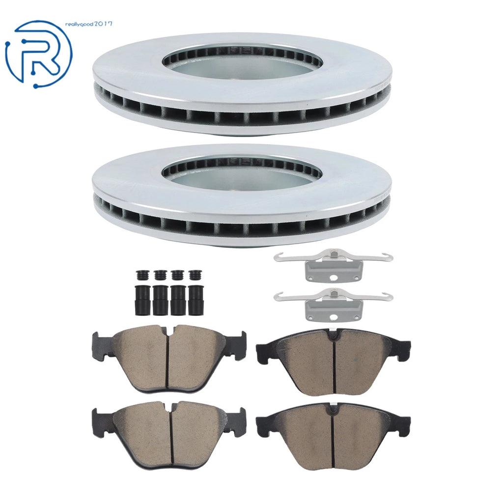Set of 6 Disc Rotors & Ceramic Brake Pads for BMW 640i xDrive (2014–2018)