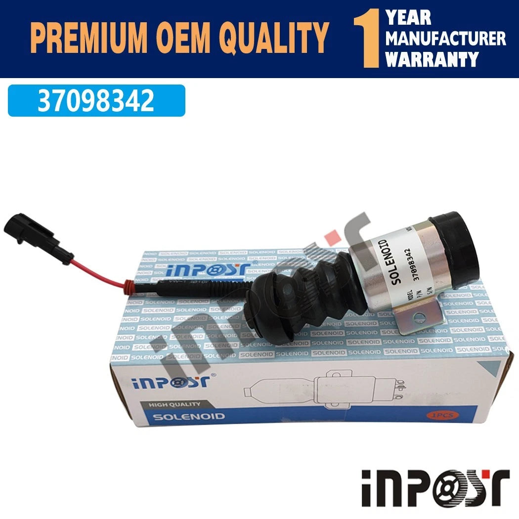 12V Stop Solenoid 37098342 for Motorpal OJSC D-260, D-245