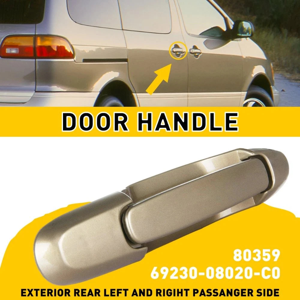 Outside Sliding Door Handle for Toyota Sienna (1998–2003) Gold 69230-08020-C0
