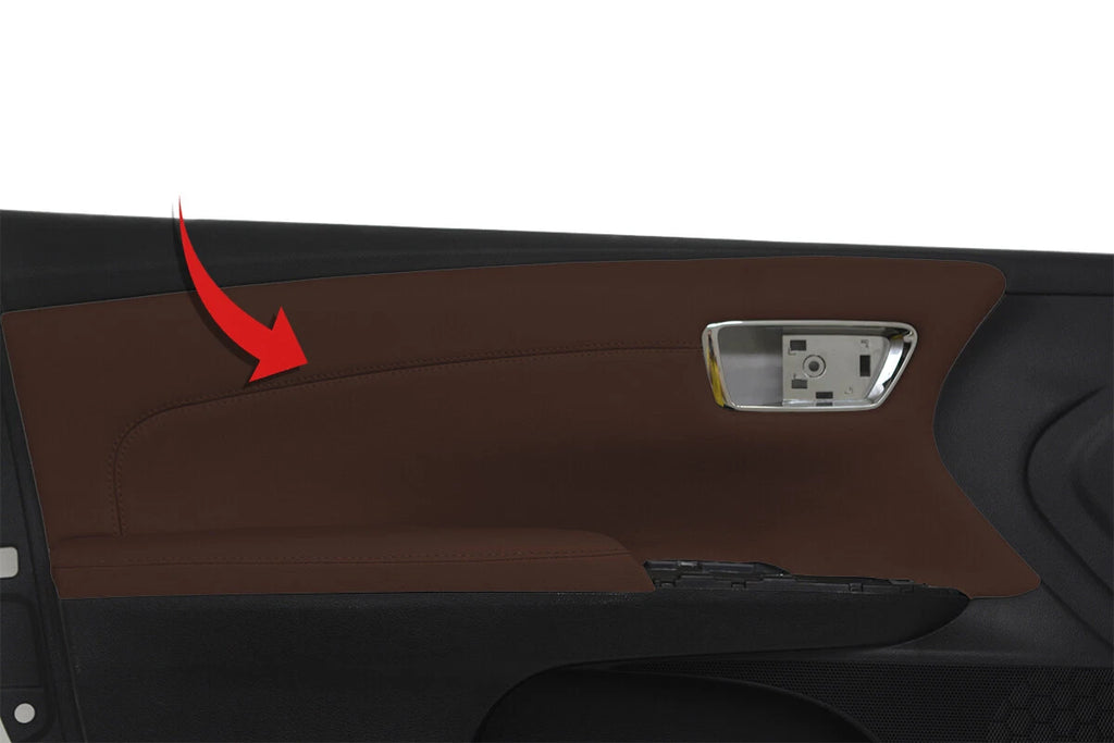 Leather Door Panel Cover for Toyota Avalon (2013–2018) Brown