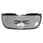 Replacement Chrome Plastic Front Grille (See compatibility Chart)