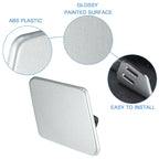 Right Front Headlight Washer Nozzle Cover for BMW Silver Tone