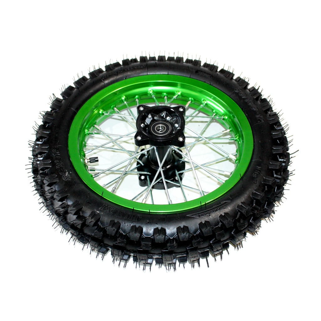 12mm Front + 15mm Rear Wheel Rim Tire for PIT PRO Dirt Bike