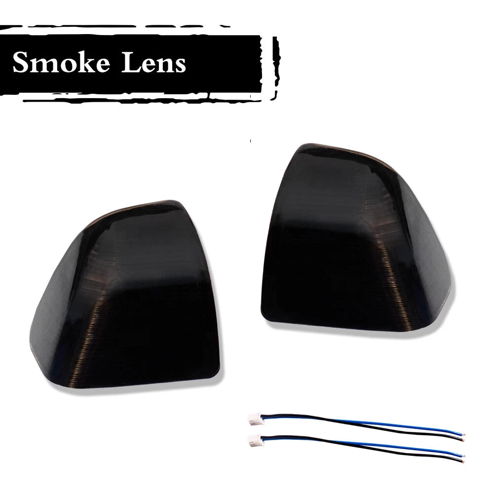 2X Smoked LED Amber Side Mirror Indicator Lights for Ram 1500 2500 3500