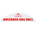 Set of 16 Unleaded Only Gas Cap Fuel Labels for Universal Use