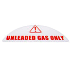 Set of 16 Unleaded Only Gas Cap Fuel Labels for Universal Use