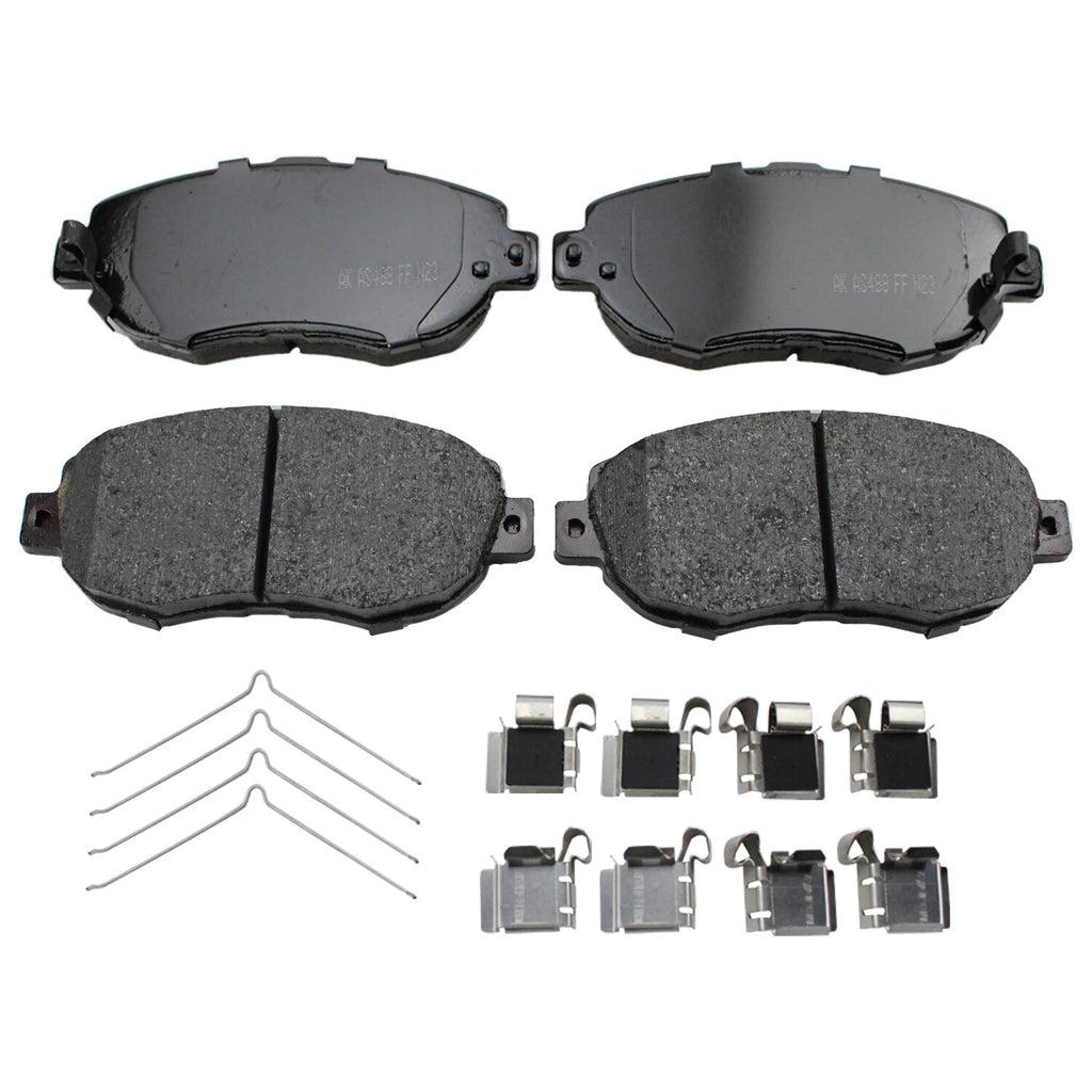 Set of 4 Akebono ProACT Front Ceramic Brake Pads for Toyota Supra (1993–2002)