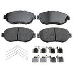 Set of 4 Akebono ProACT Front Ceramic Brake Pads for Toyota Supra (1993–2002)