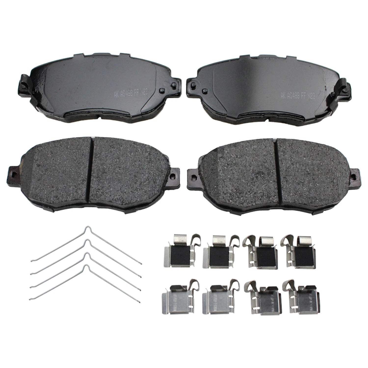 Set of 4 Akebono ProACT Front Ceramic Brake Pads for Toyota Supra (1993–2002)