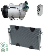 AC Compressor Kit w Condenser Replacement for Suzuki XL-7 (2004–2009)