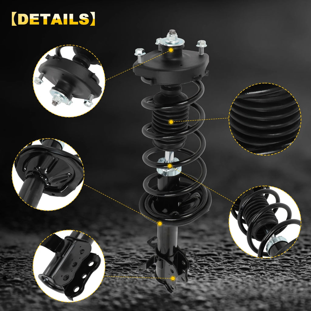 Set of 2 Rear Complete Struts with Springs for Mazda Protege