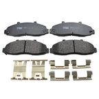 Set of 4 TRW Pro Front Slotted Semi-Metal Brake Pads for Ford F-150 (2004–2020)