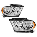 Direct Replacement Headlight for Dodge Durango (2011–2013) Amber Corner Chrome