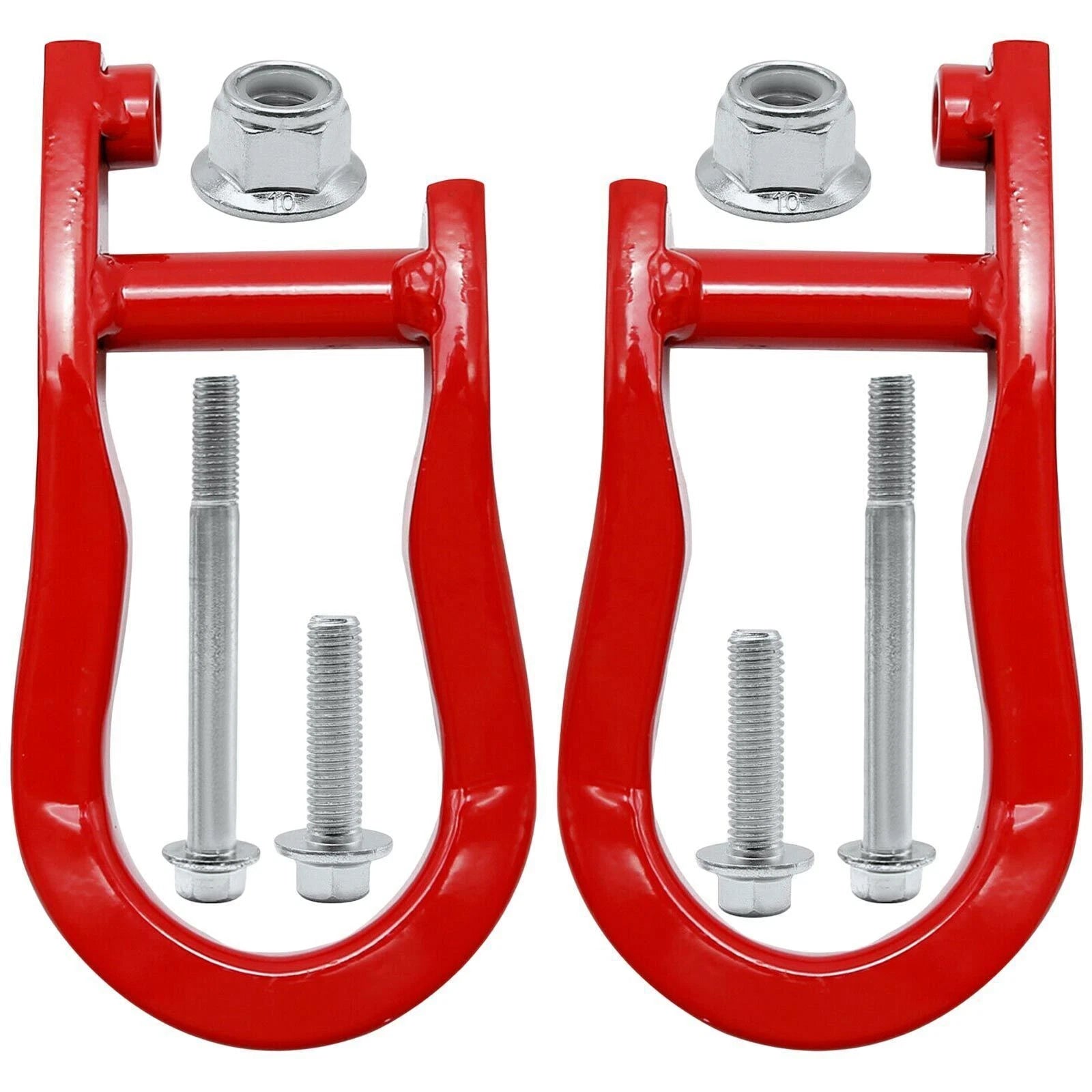 2Pcs Red Tow Hooks for Chevrolet GMC Silverado Sierra 1500 (2007–2019) 84192871