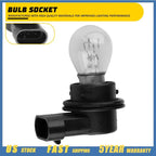 2X DRL Daytime Running Light Bulb & Socket for Jeep Renegade (2015–2023)