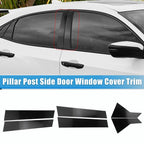 6 x Pillar Post Side Door Window Covers for Honda Civic Sedan (2016-2021)
